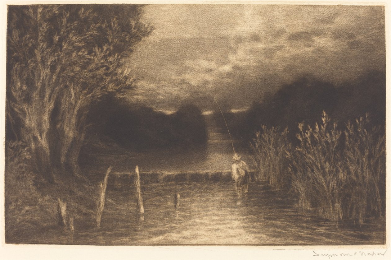 Vliegvissen door Francis Seymour Haden
