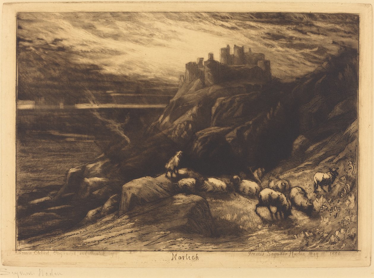 Harlech (Nr.2) door Francis Seymour Haden