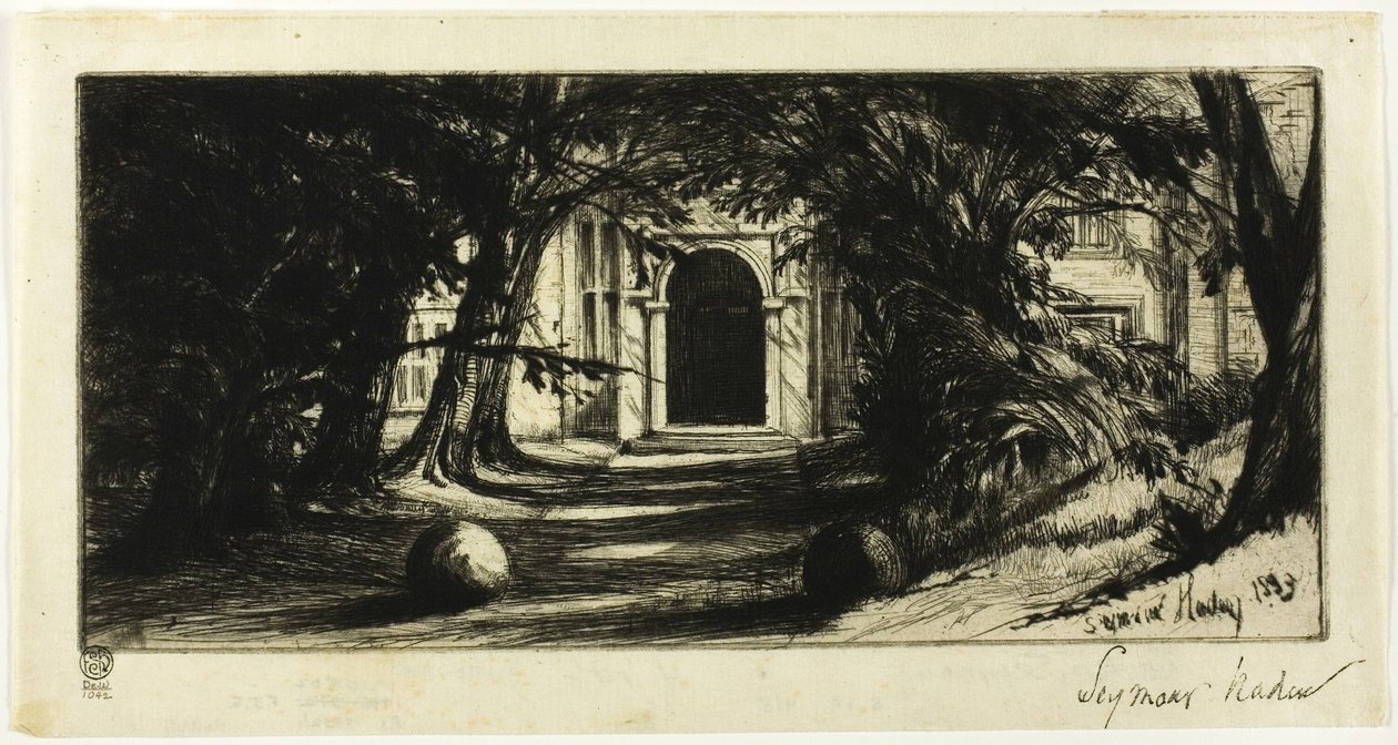 Mytton Hall door Francis Seymour Haden