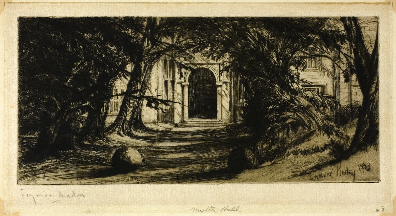 Mytton Hall door Francis Seymour Haden