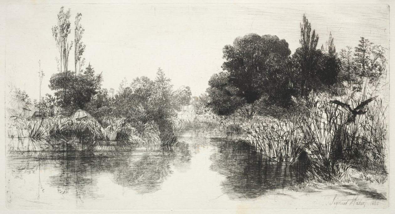 Share Mill Vijver door Francis Seymour Haden