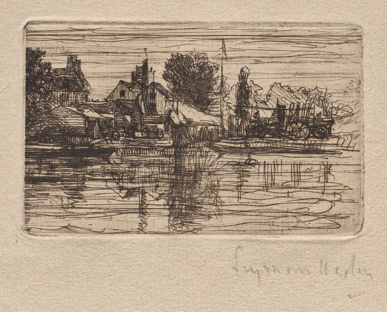 Thameszijde door Francis Seymour Haden