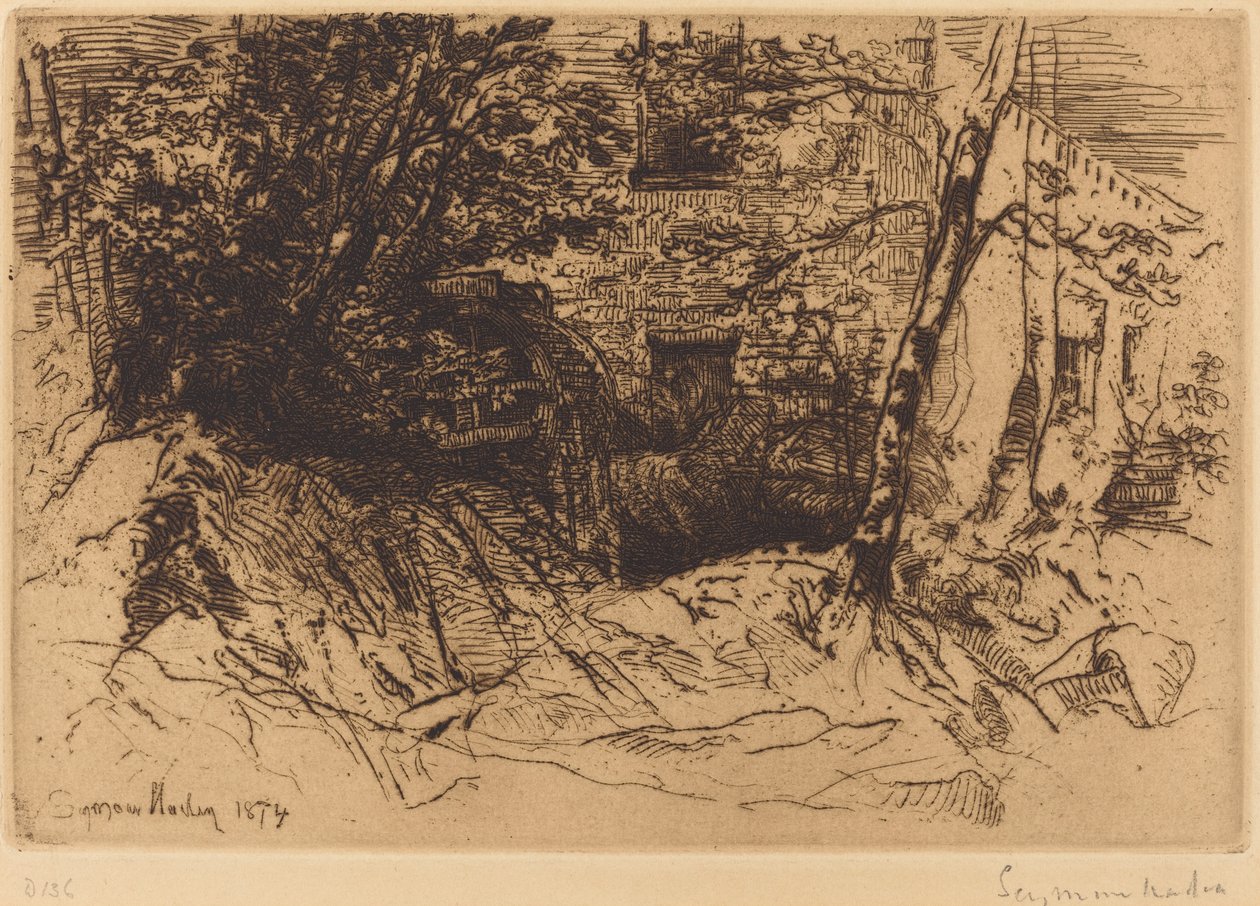 Het Molenwiel door Francis Seymour Haden