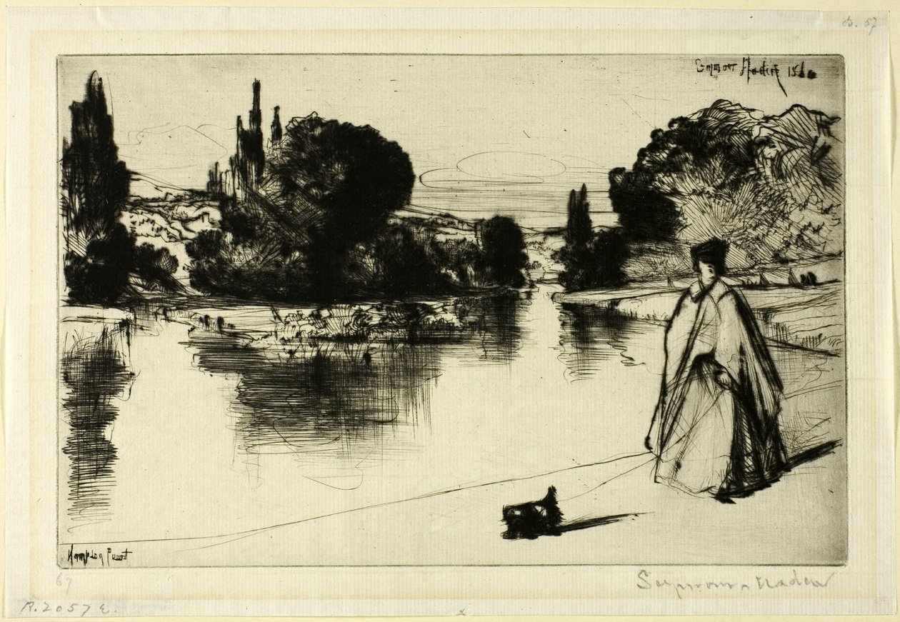 Het Sleepad door Francis Seymour Haden