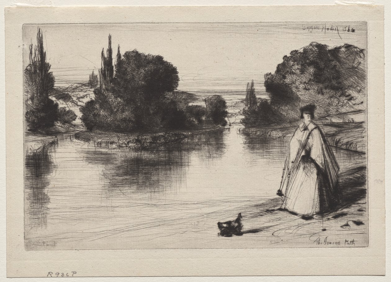 Het jaagpad door Francis Seymour Haden