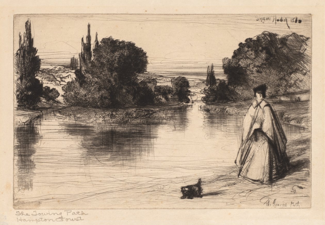 Het Sleepad door Francis Seymour Haden