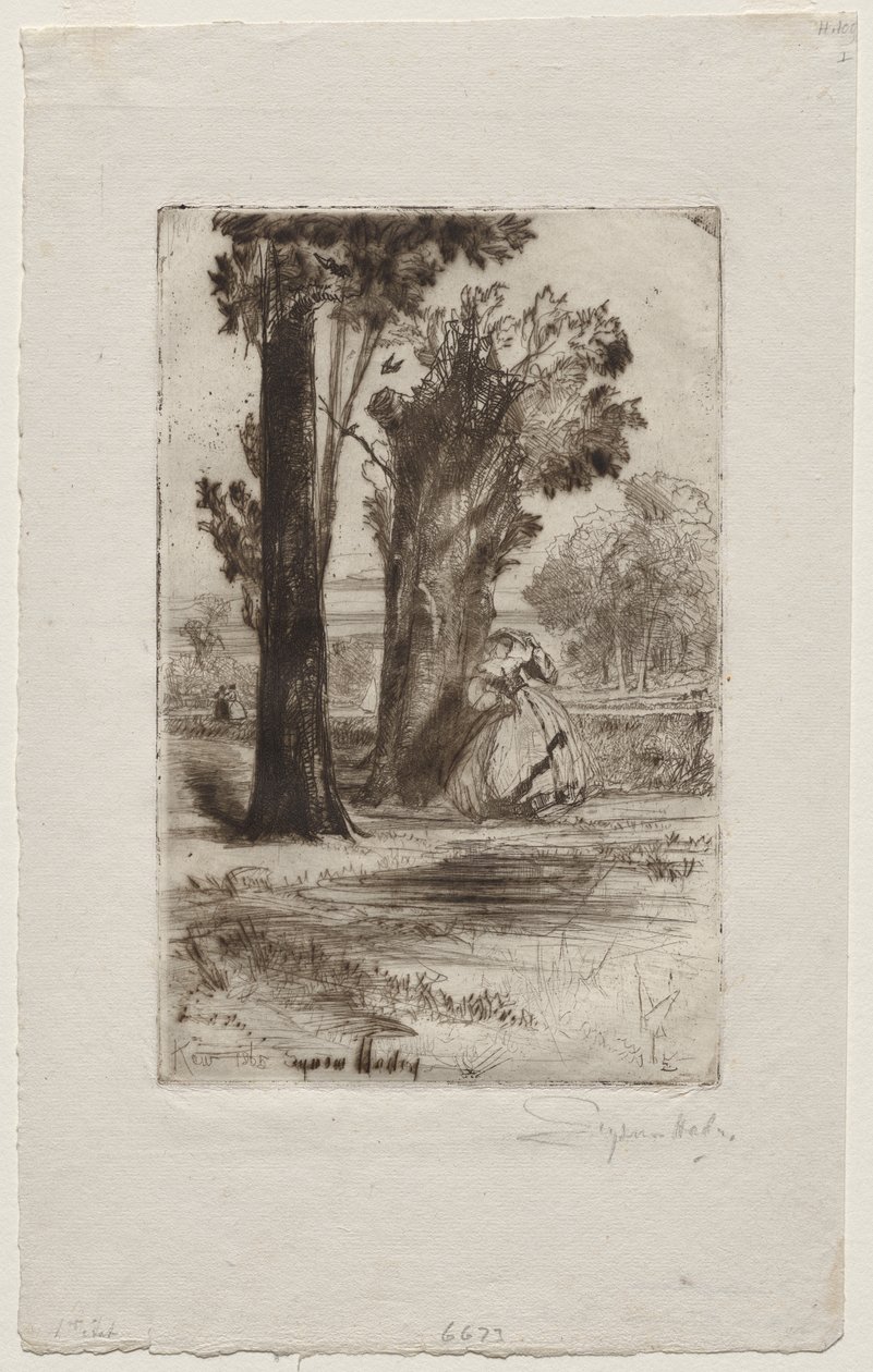 Pastorie in Sonning door Francis Seymour Haden