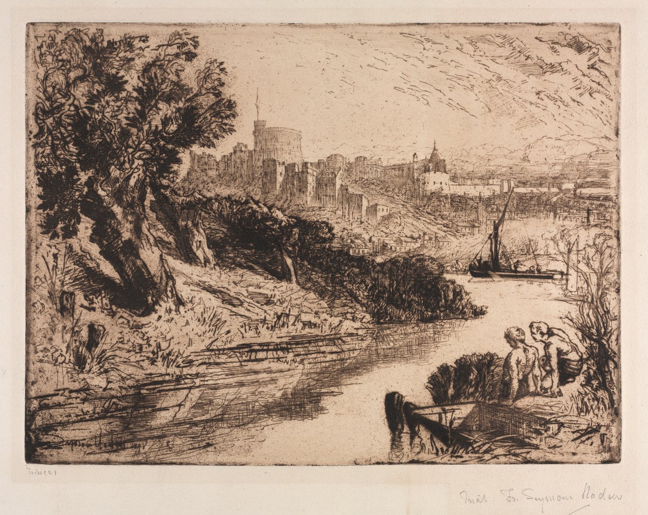 Windsor Kasteel door Francis Seymour Haden