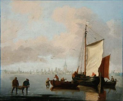 Nederlandse Estuarium Scene door Francis Swaine