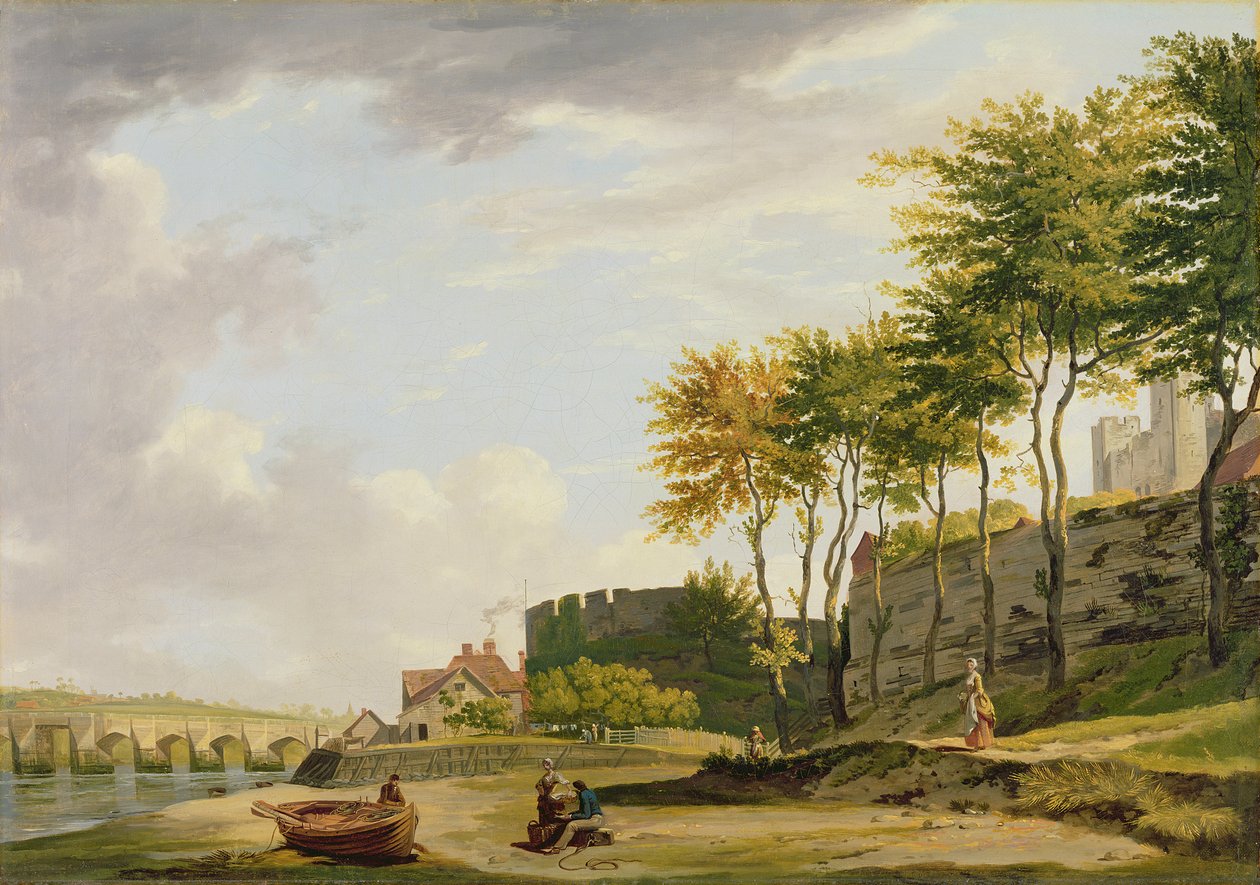 De Medway bij Rochester door Francis Wheatley
