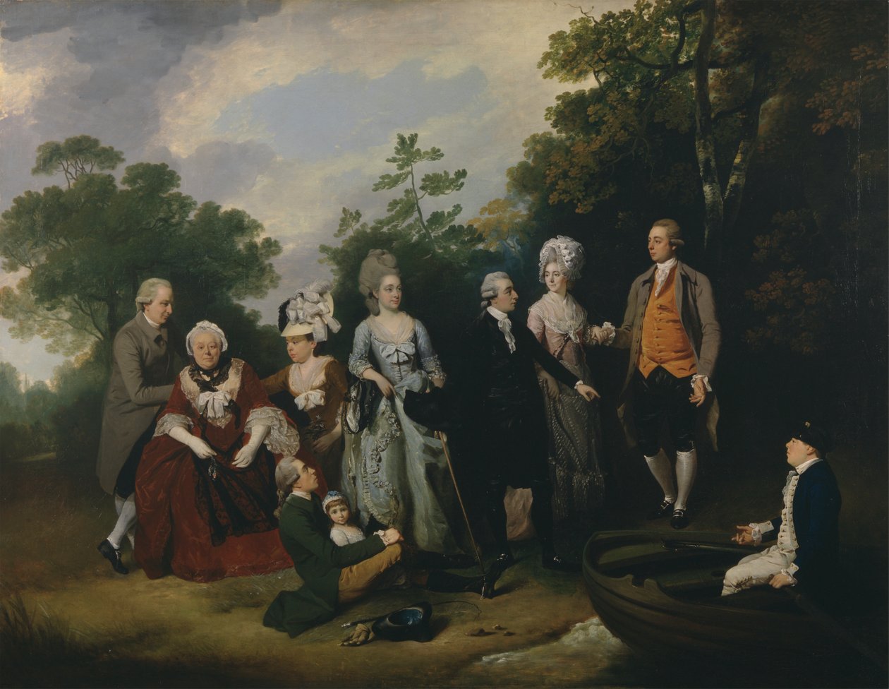 De Families Oliver en Ward door Francis Wheatley