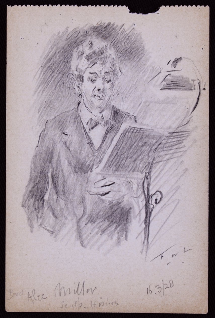 Portret van Alec Miller door Francis Wilfred Lawson