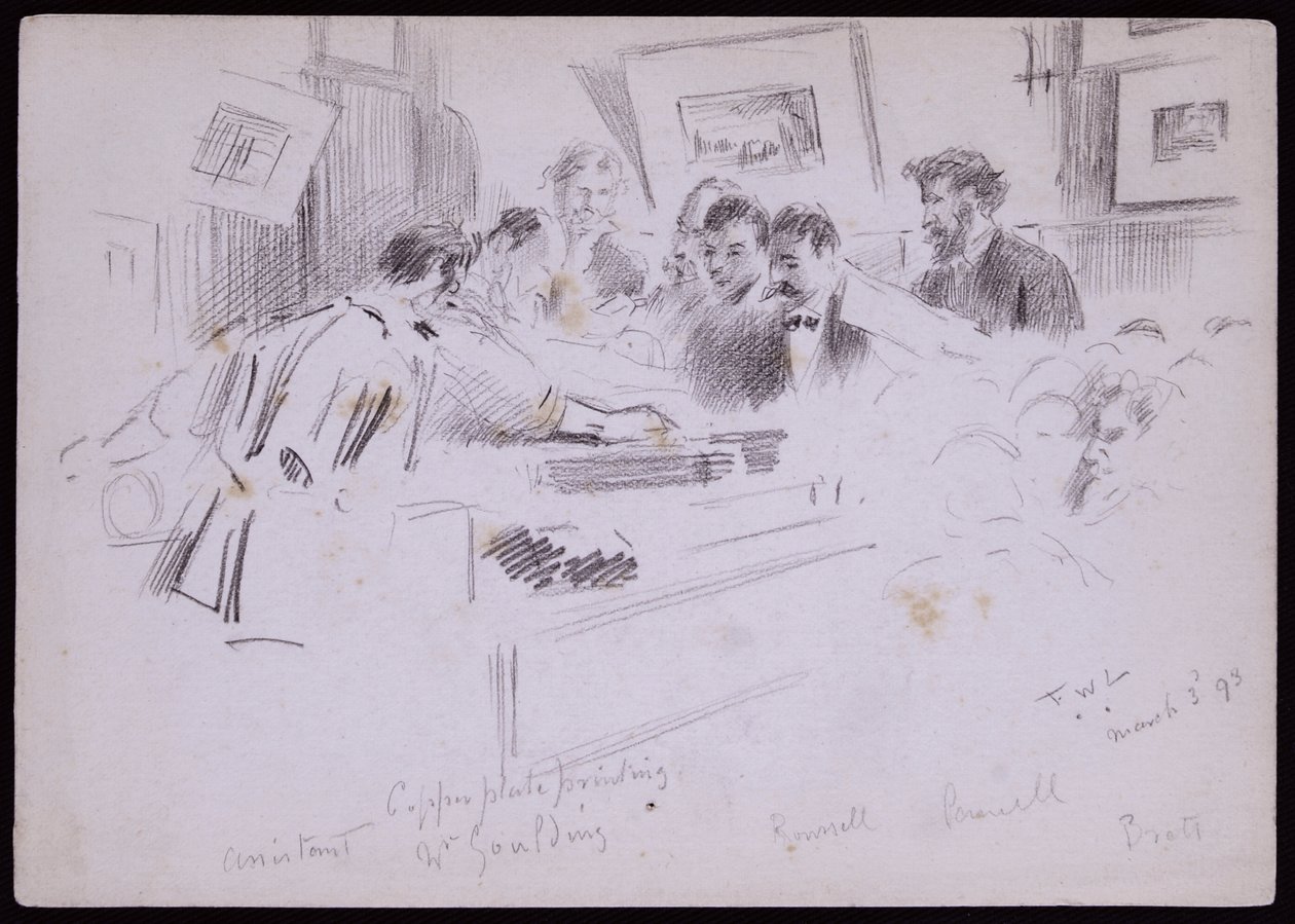 Portret van F. Demonstration Goulding door Francis Wilfred Lawson