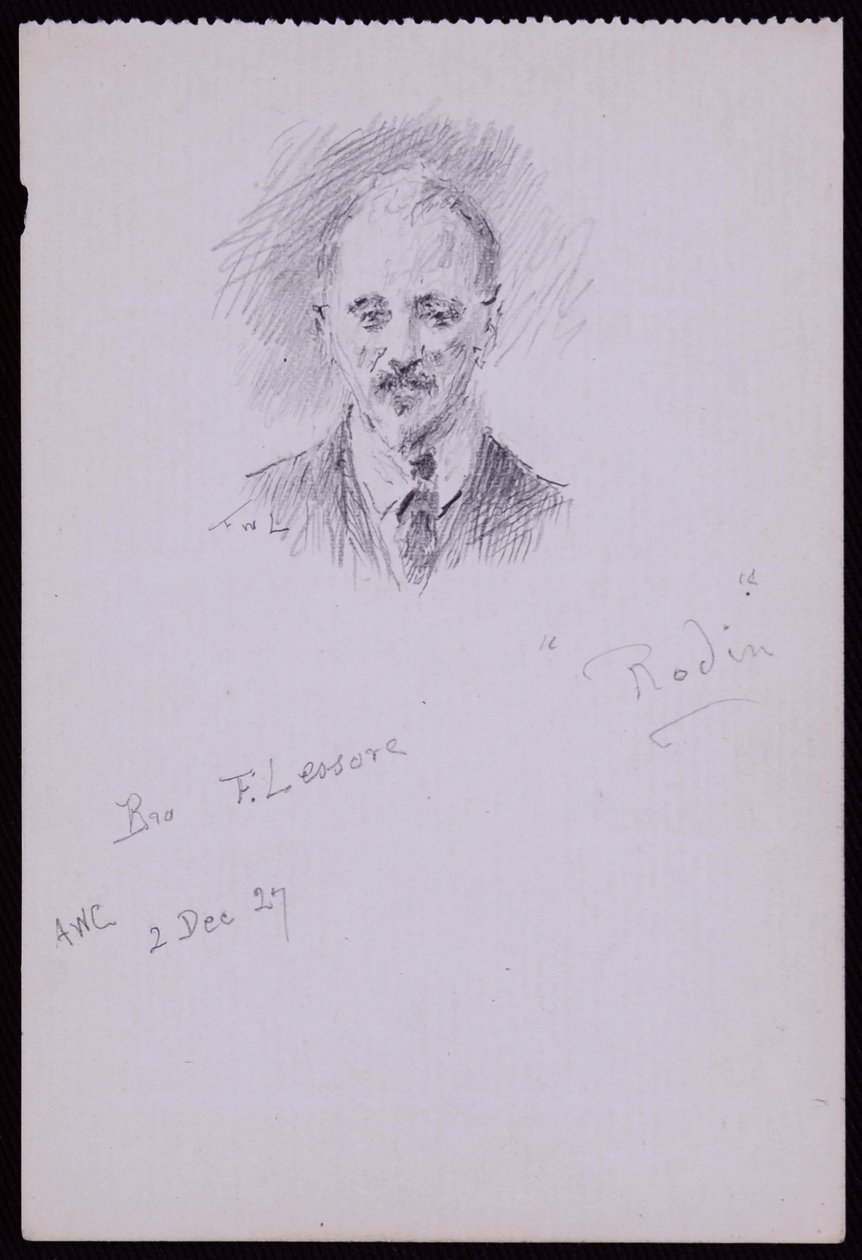 Portret van Frederick Lessore door Francis Wilfred Lawson