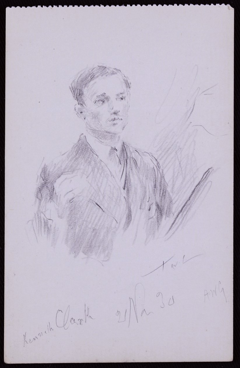 Portret van Kenneth Clarke door Francis Wilfred Lawson