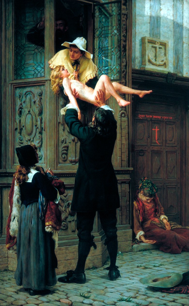 Geredd van de pest door Francis William Topham
