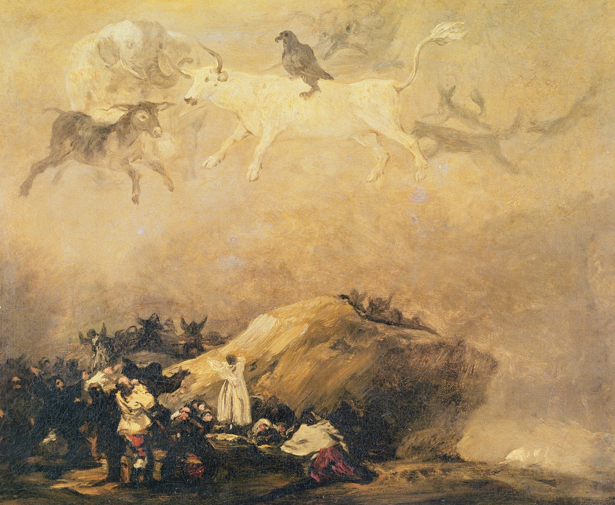 Capriccio Scène: Dieren in de Lucht door Francisco de Goya