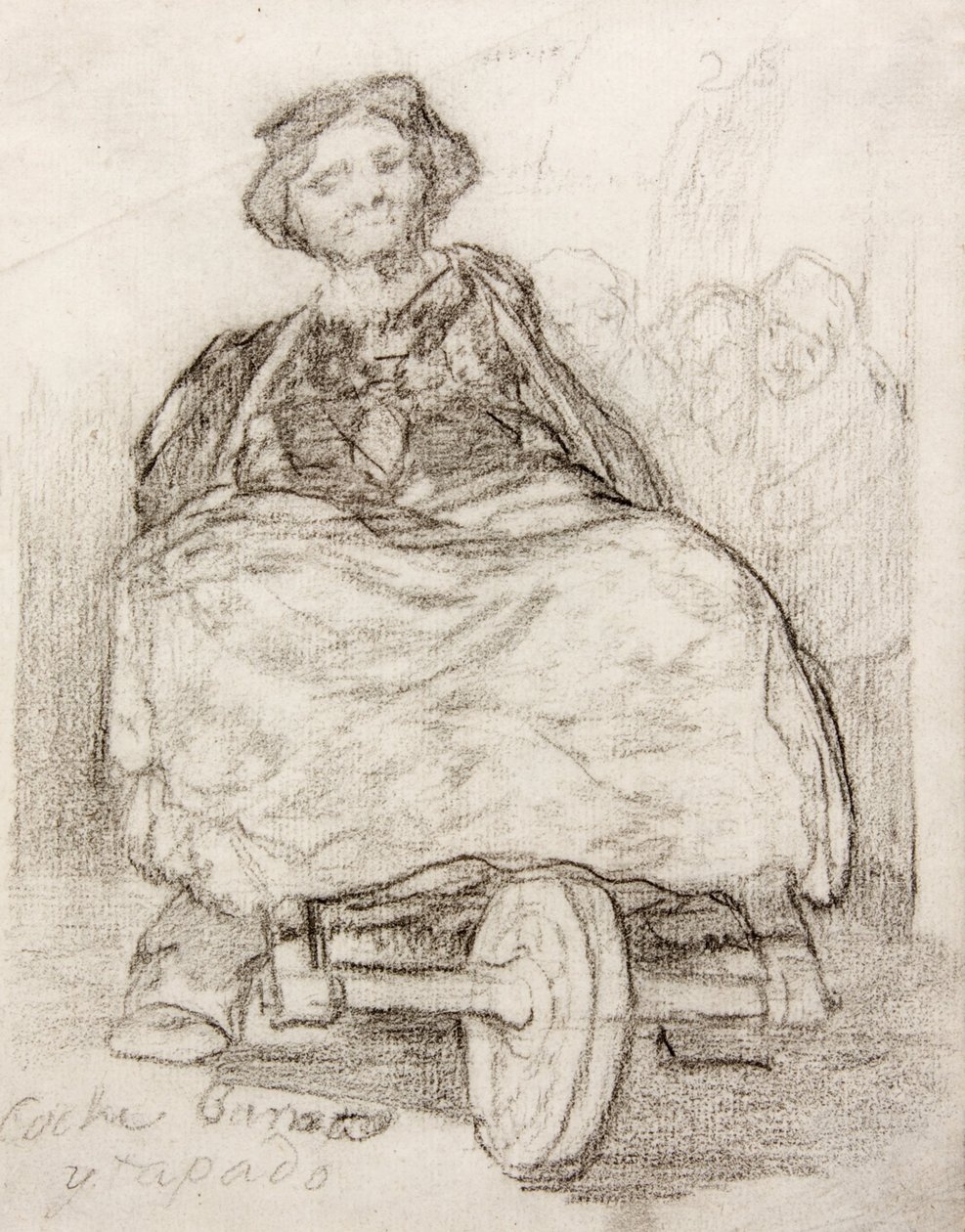 Goedkope overdekte koets door Francisco de Goya