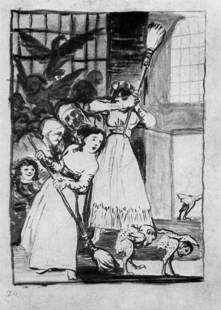 Voorbereidende Tekening 1 Capricho door Francisco de Goya