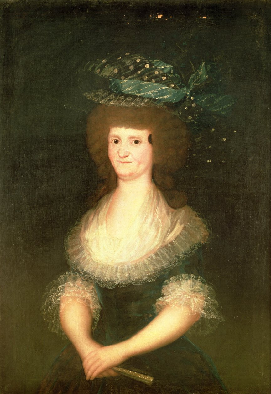 Portret van koningin Maria Luisa (1751-1819) vrouw van koning Karel IV (1788-1808) van Spanje door Francisco de Goya