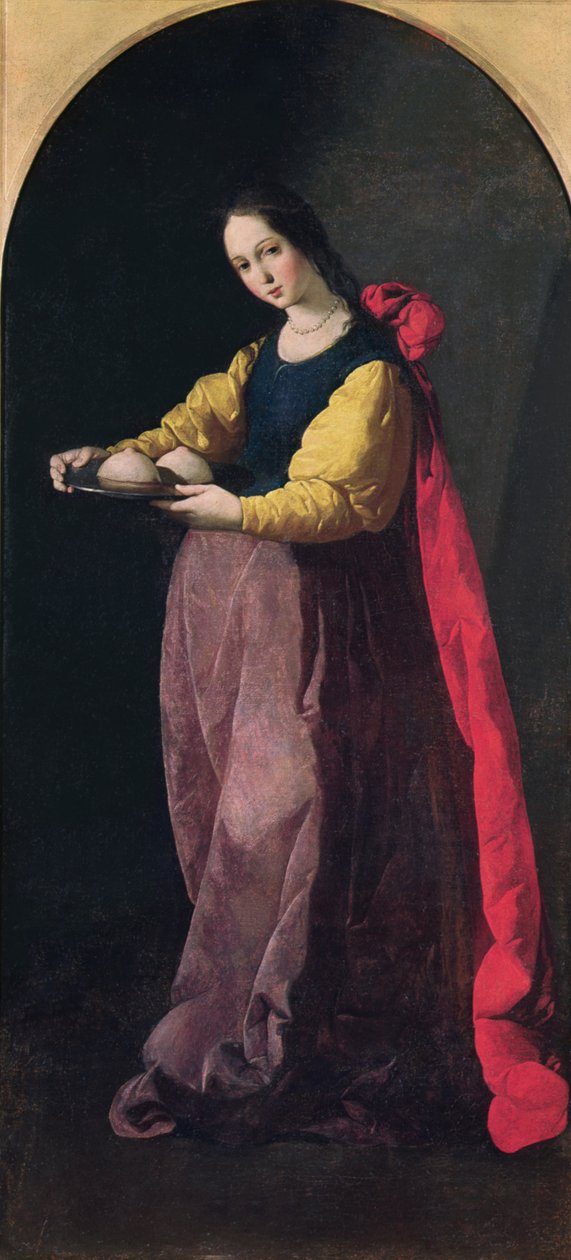 St. Agatha door Francisco de Zurbaran