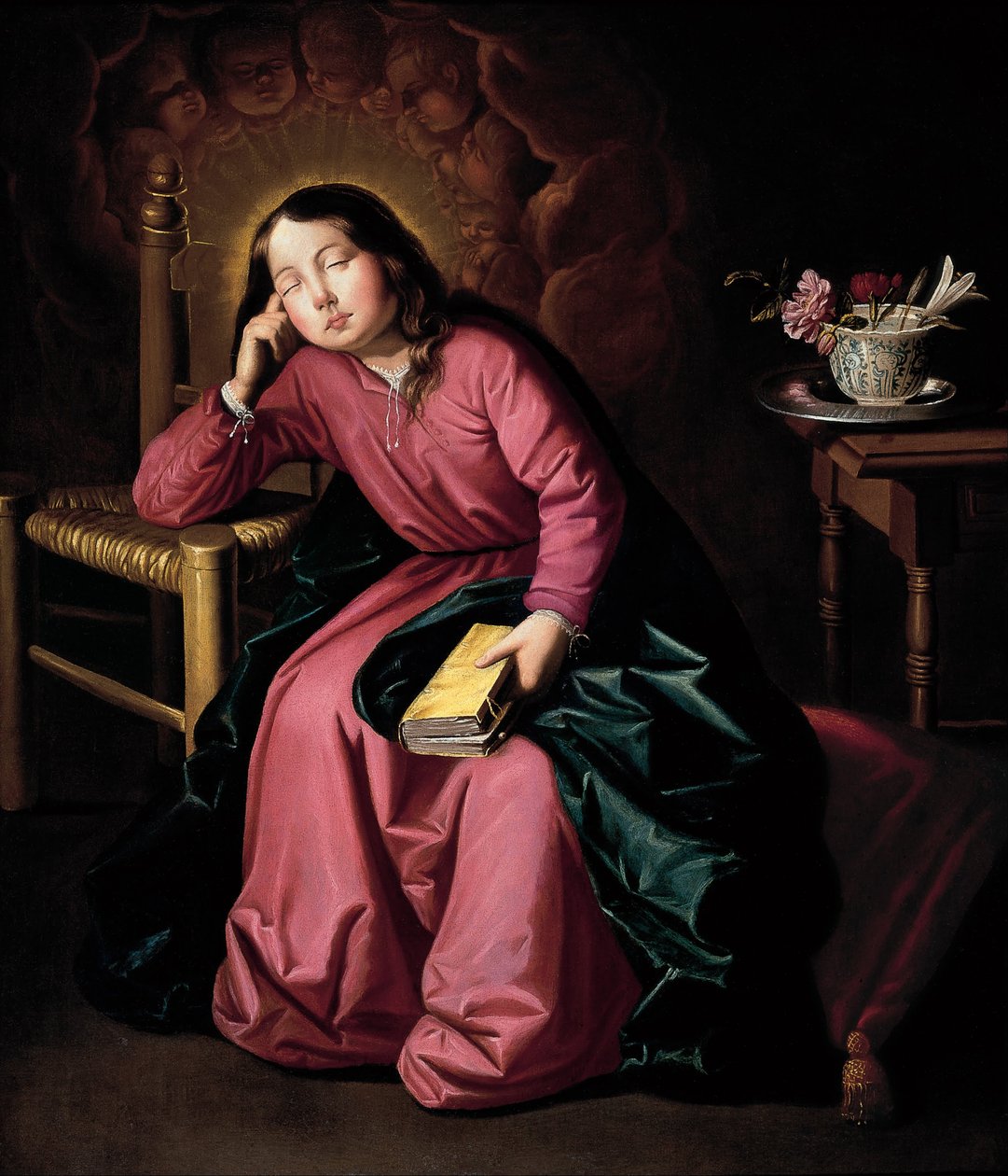 De Slapende Maagd Maria als Kind door Francisco de Zurbaran