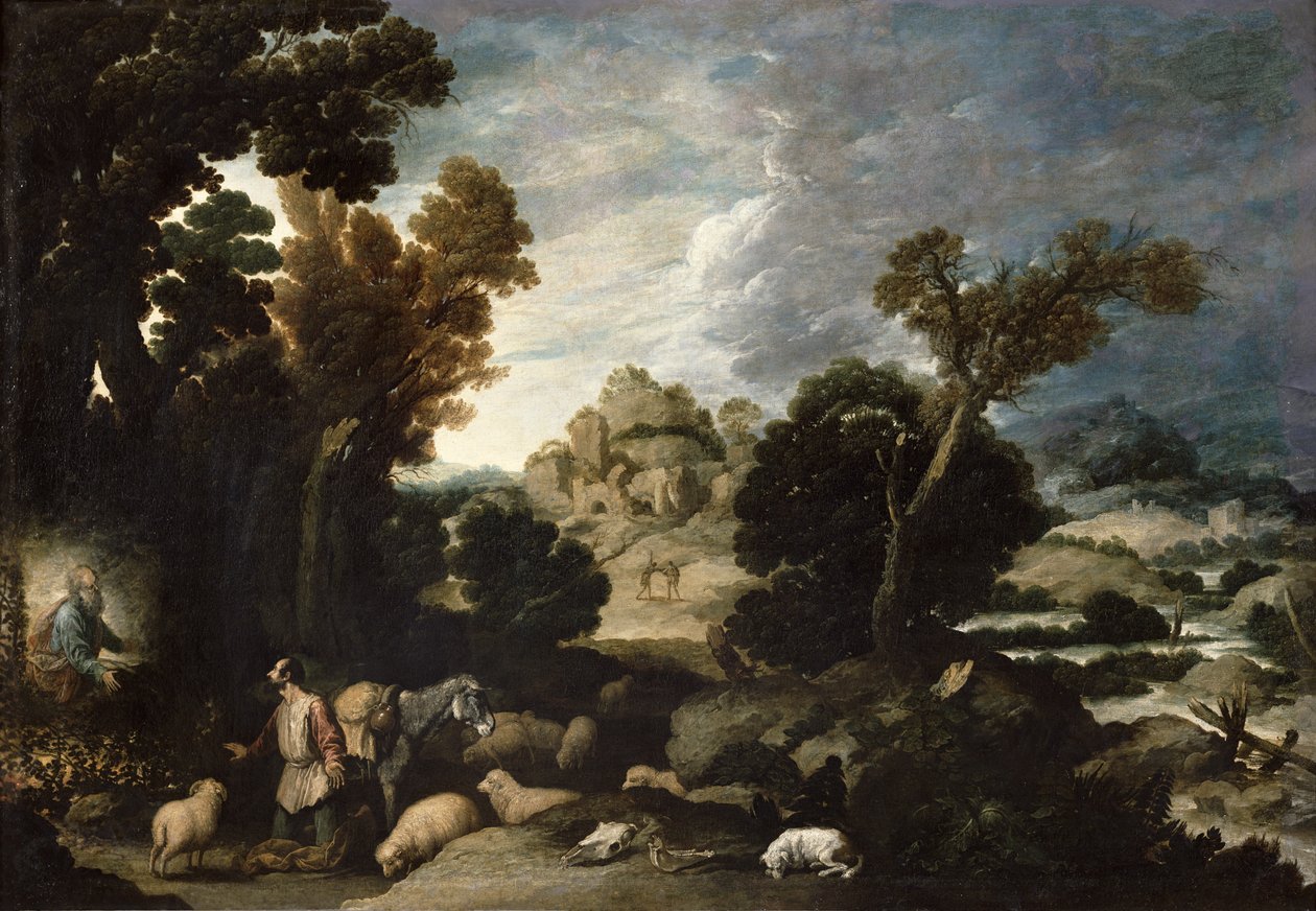 De brandende struik, ca. 1635 door Francisco Collantes