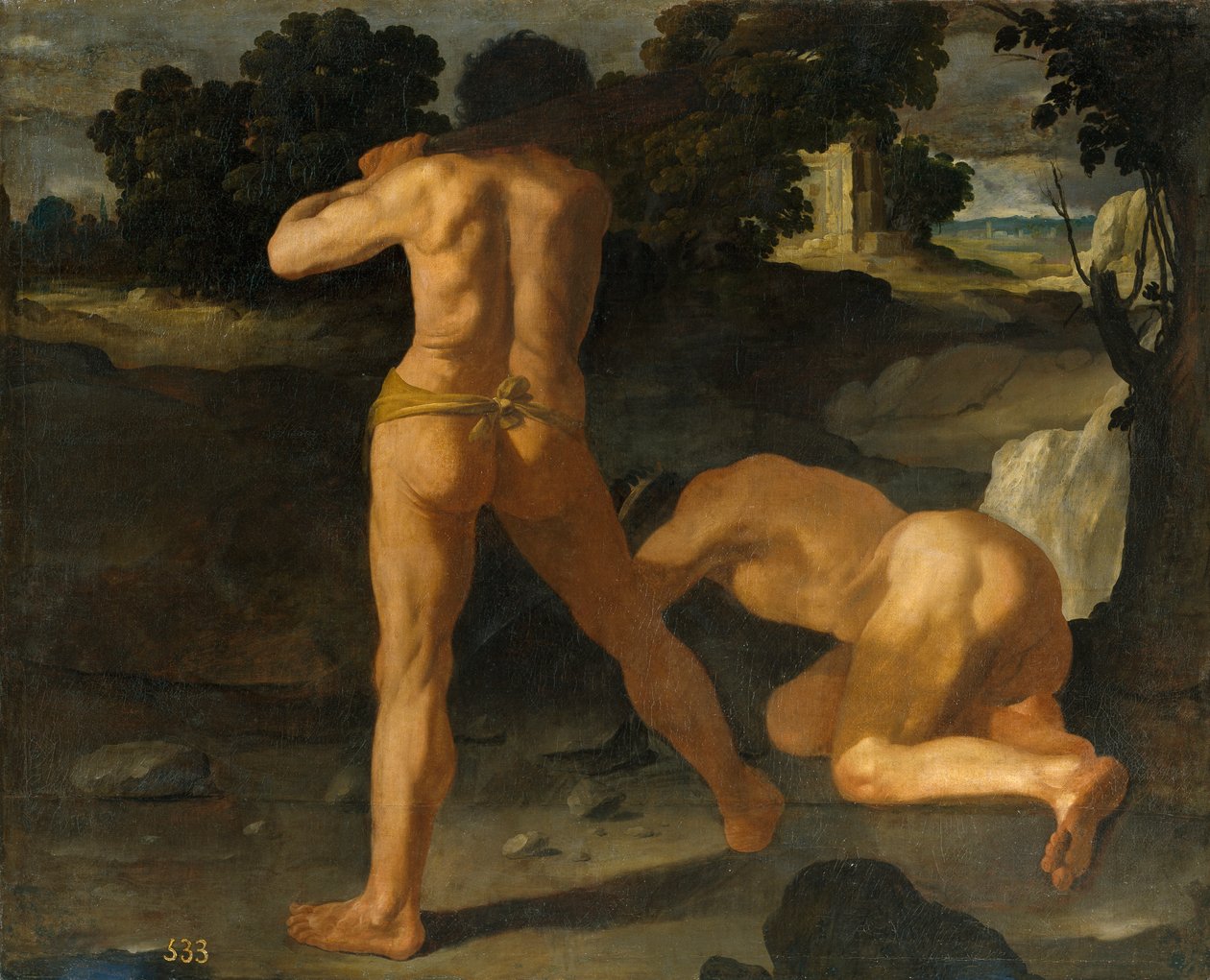 Hercules verslaat koning Geryon door Francisco de Zurbaran