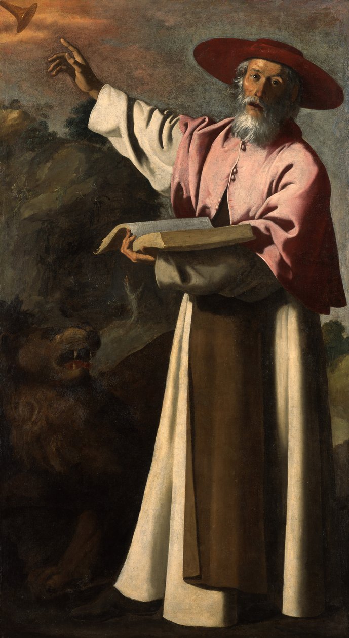 Sint Hiëronymus, ca. 1640-45 door Francisco de Zurbaran
