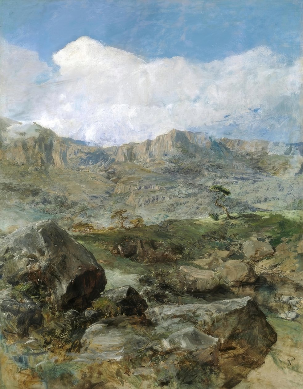Groot landschap (Aragon) door Francisco Domingo Marqués