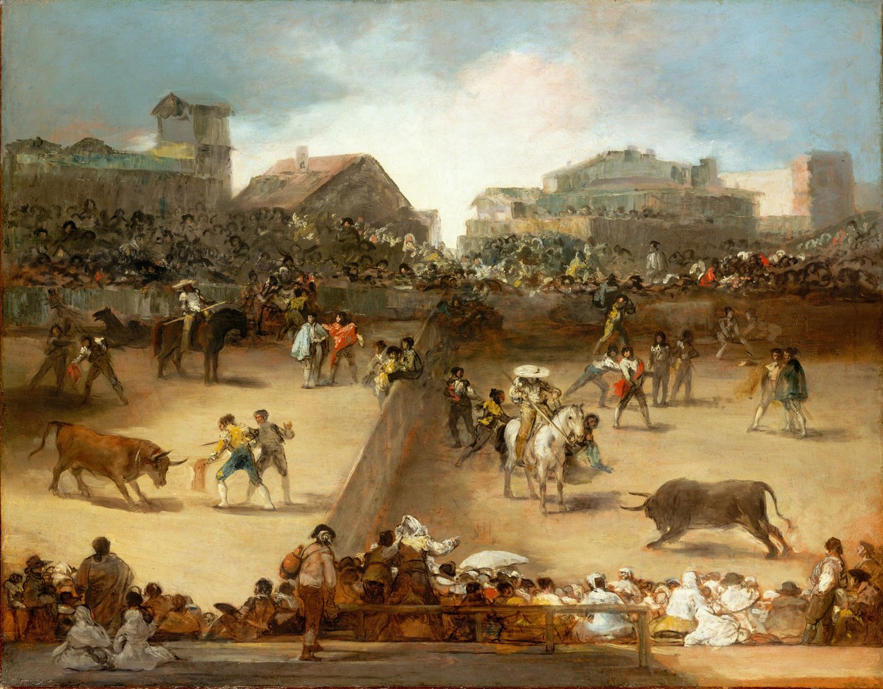 Stierengevecht in een Verdeelde Ring door Francisco de Goya
