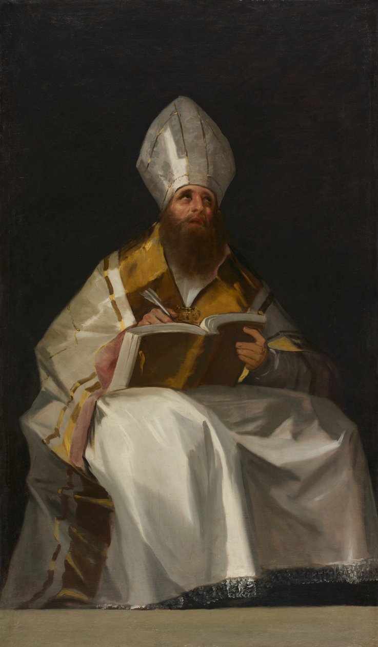 Sint Ambrosius, c.1796-1799 door Francisco de Goya