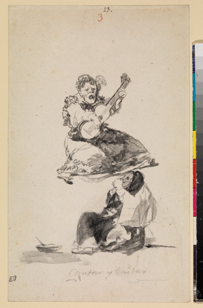 Zingen en dansen door Francisco de Goya