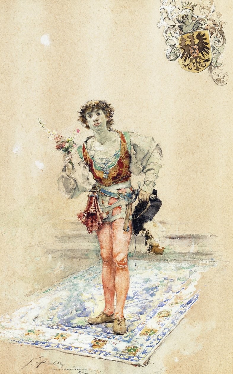 De Vrijer door Francisco Pradilla y Ortiz