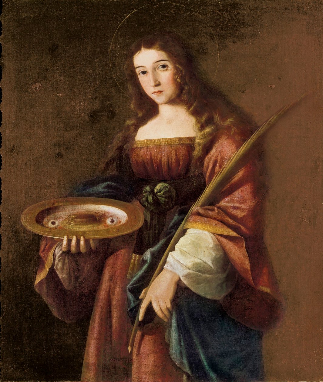 Sint Lucia door Francisco de (circle of) Zurbaran