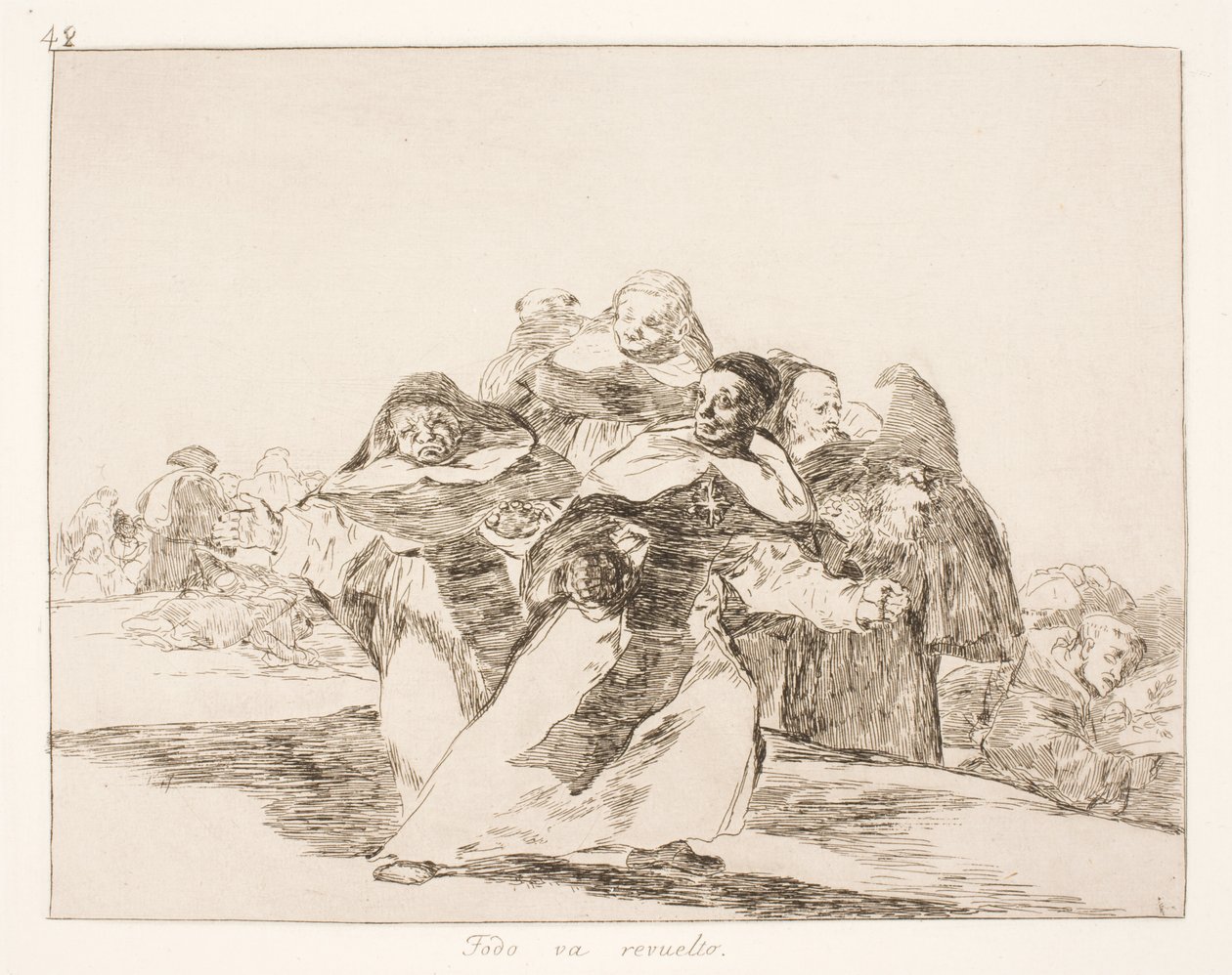 Alles gaat dwars (42) door Francisco de Goya