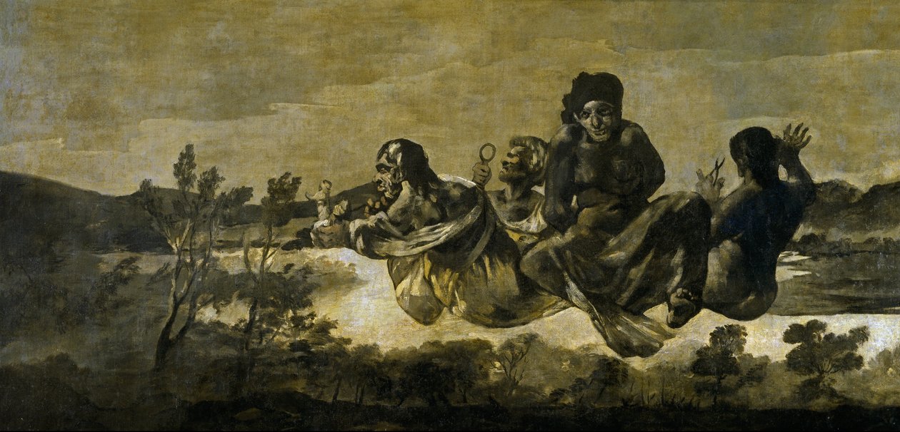 Atropos De Schikgodinnen door Francisco de Goya