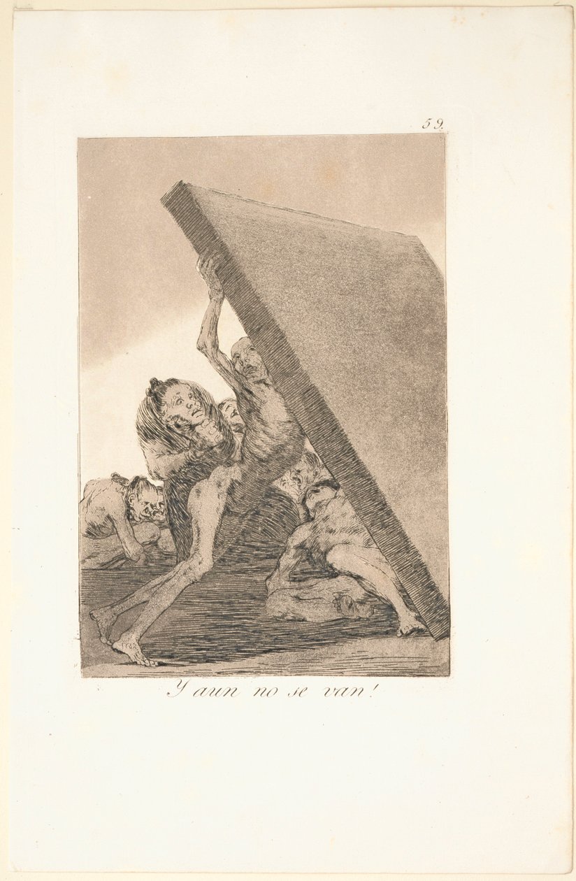 Caprichos: En toch gaan ze niet! door Francisco de Goya