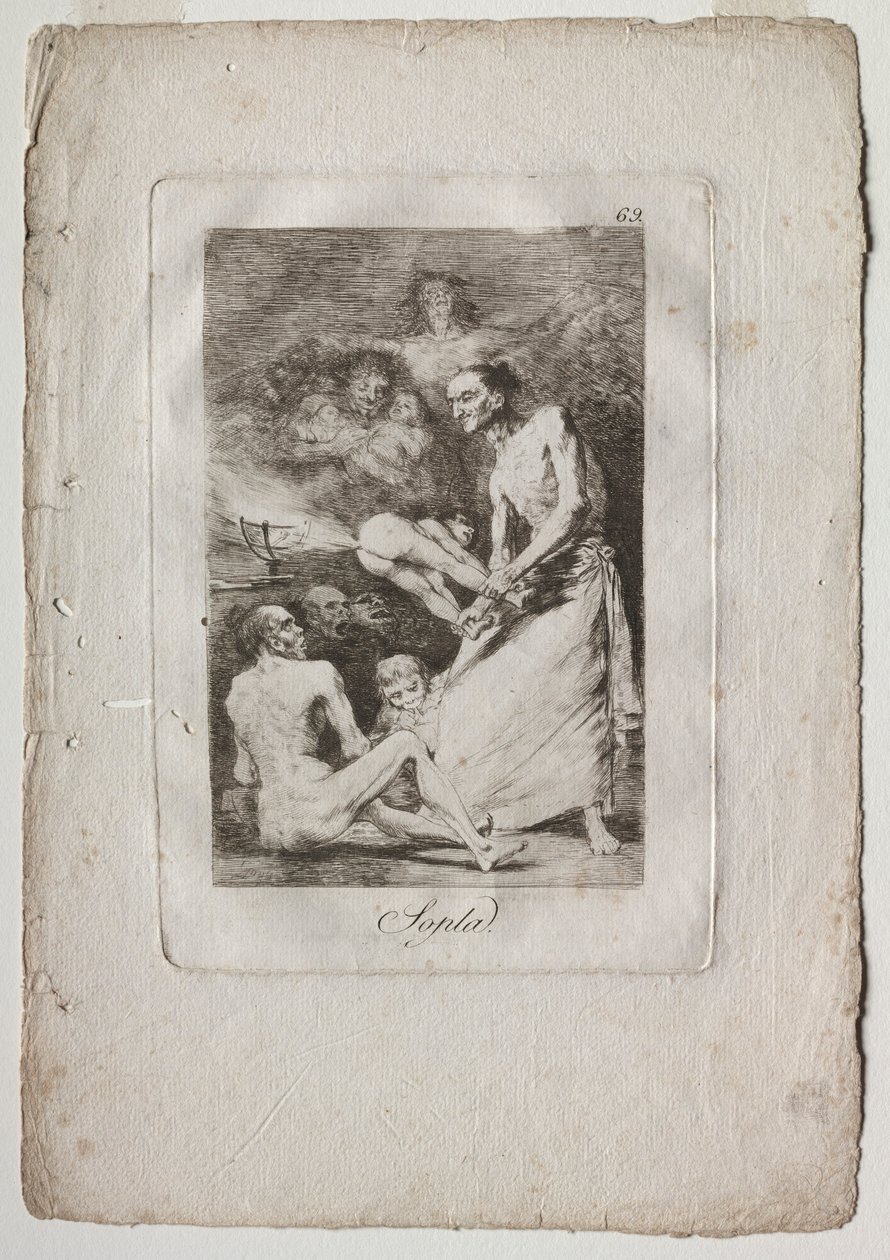 Caprichos: Blaas door Francisco de Goya