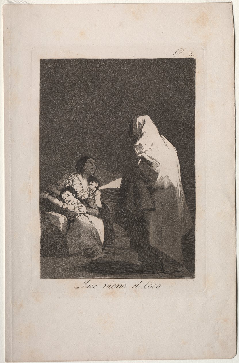 Caprichos: Hier komt de Boeman door Francisco de Goya