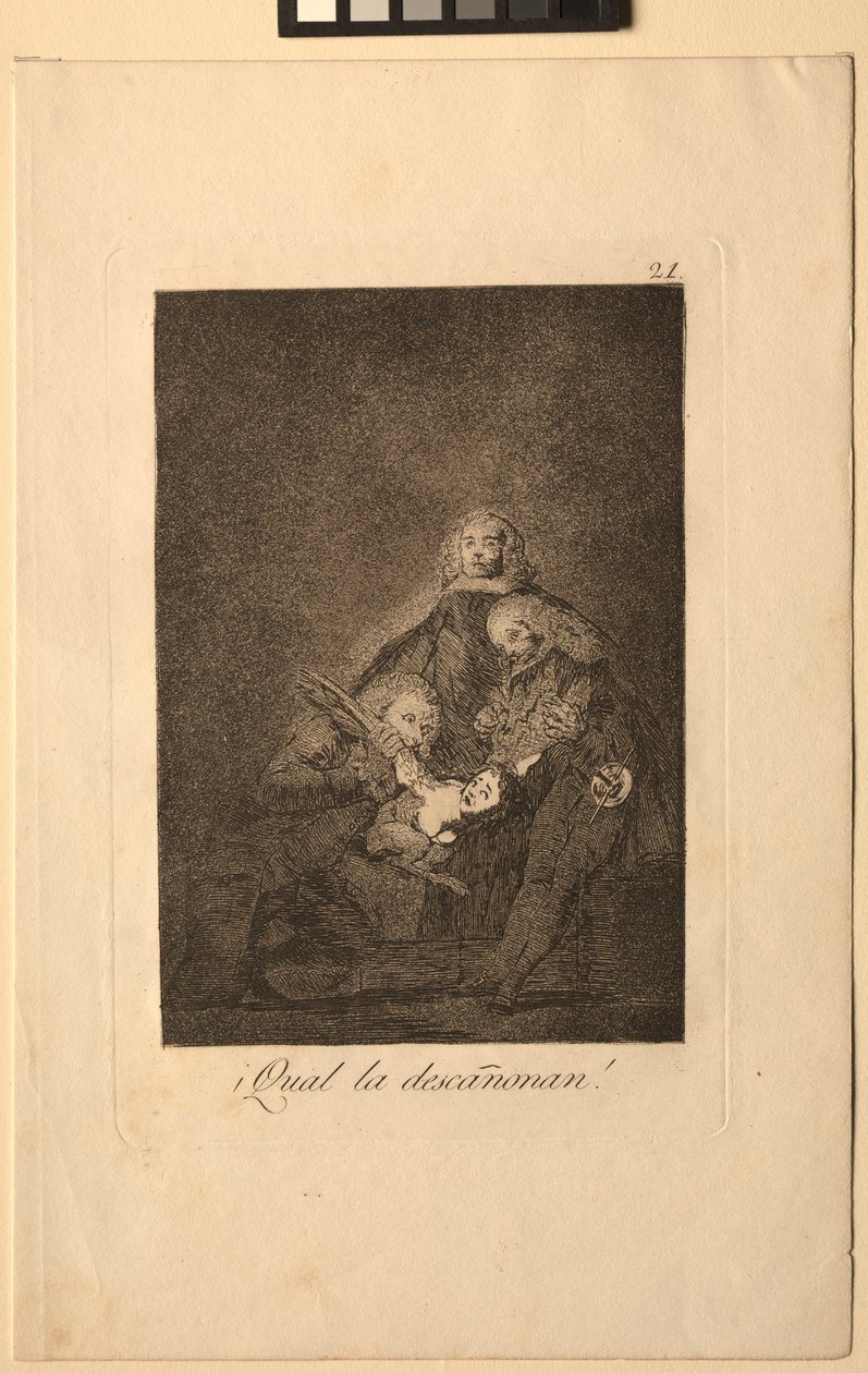 Caprichos: Hoe ze haar plukken! door Francisco de Goya