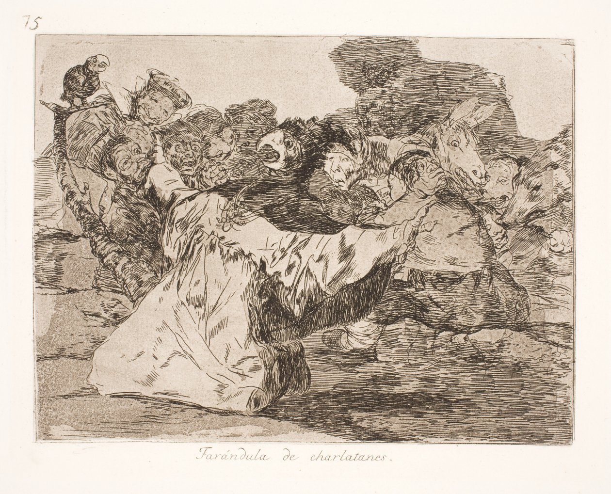 De Rondedans van de Kwakzalvers (75) door Francisco de Goya