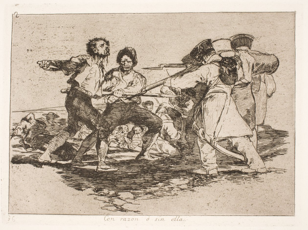 Met of zonder grond (2) door Francisco de Goya