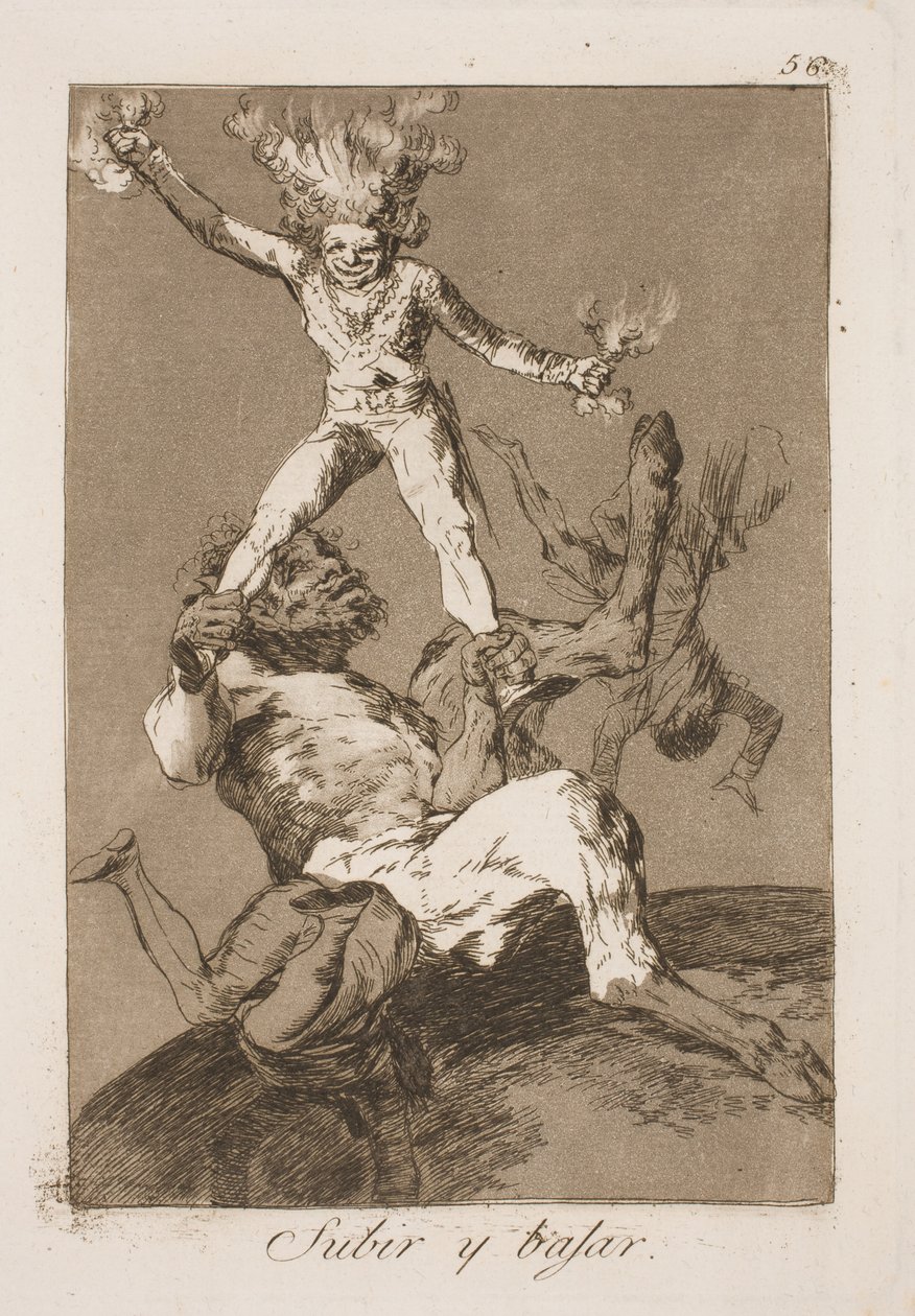 Op en neer door Francisco de Goya