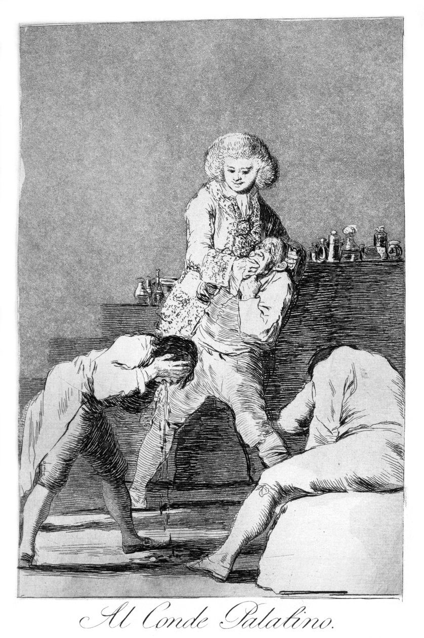 Aan de Paltsgraaf, 1799 door Francisco de Goya