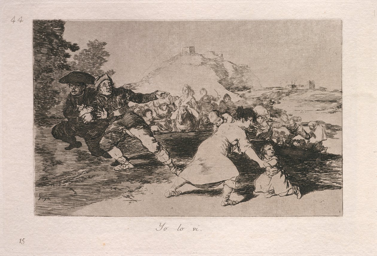 Yo lo vi (Ik zag het) door Francisco de Goya