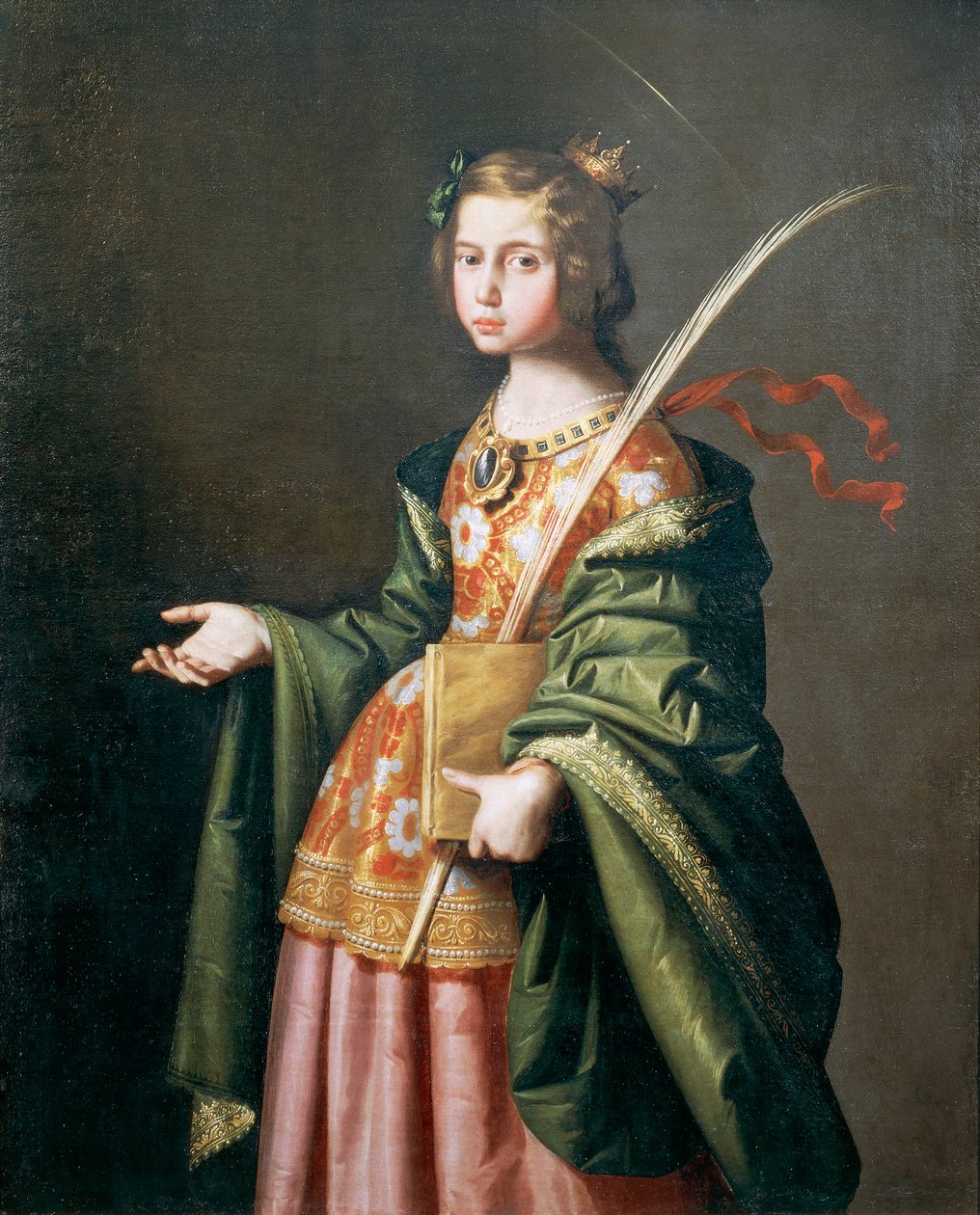 Portret van Elizabeth van Thüringen door Francisco de Zurbaran