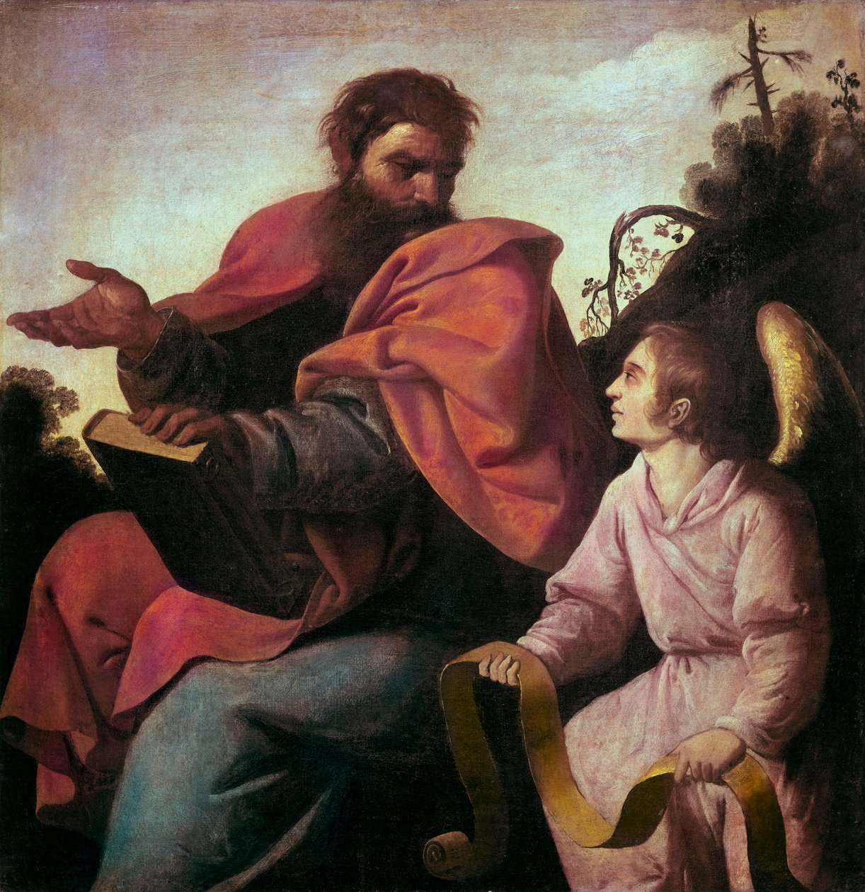 Sint Matteüs en de Engel door Francisco de Zurbaran
