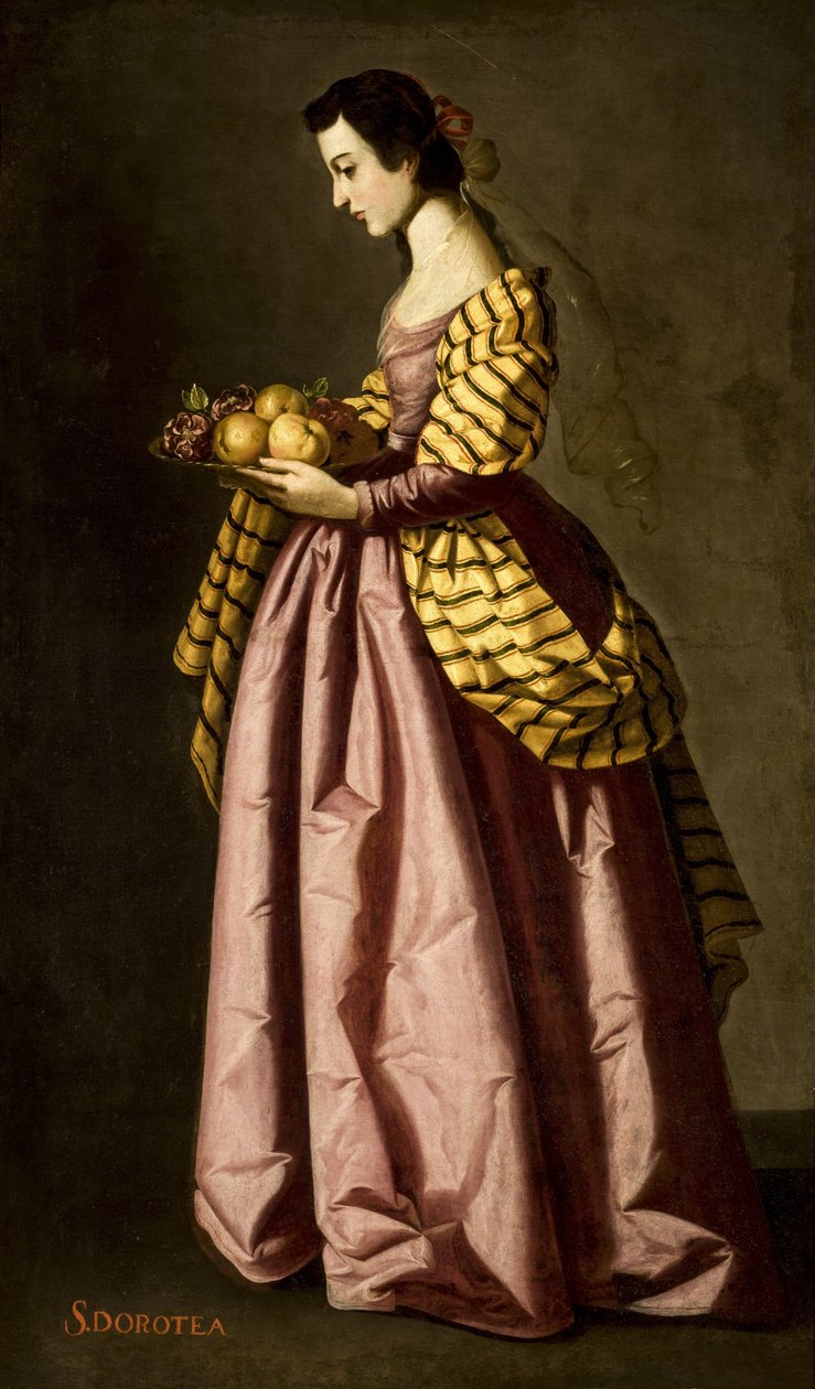 Sint Dorothea, ca. 1640 door Francisco de Zurbaran
