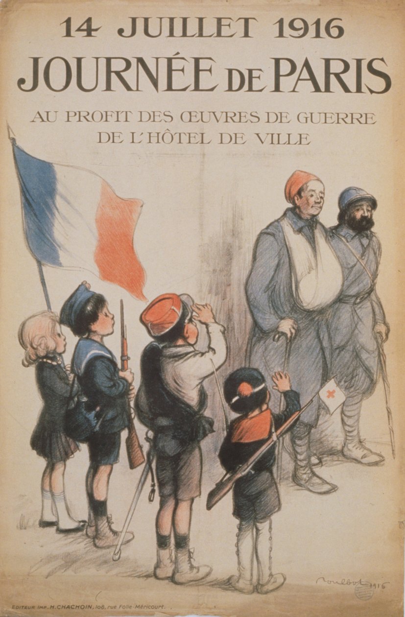 Journée de Paris. 14 juli 1916, 1916 door Francisque Poulbot